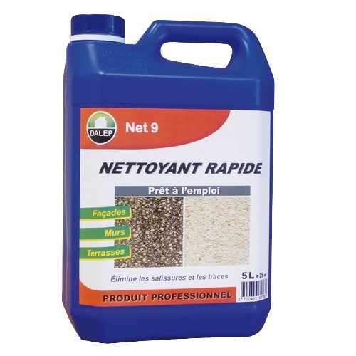 Le DALEP NET 9 Nettoyant Rapide est un rénovateur façades / nettoyant puissant qui élimine les salissures, les traces de pollution…