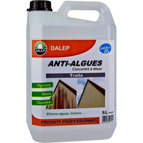 DALEP ANTI-ALGUES apporte une réponse précise à une contamination de plus en plus répandue et très visible sur les pignons et façades des maisons : les algues rouges, grises…