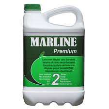 MARLINE Carburant-Alkylat pour moteur 2 Temps premium (2 L) élaboré à partir d'un produit pétrolier très pur et d'un lubrifiant haut de gamme éco-labelisé.