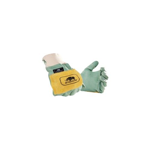 Gants de bucheronnage anti-vibrations Gants de travail anti-vibration assemblés avec des coutures aramide sont composés d'un cuir pleine fleur de haute qualité. Ils offrent une bonne dextérité en tenant la tronçonneuse.