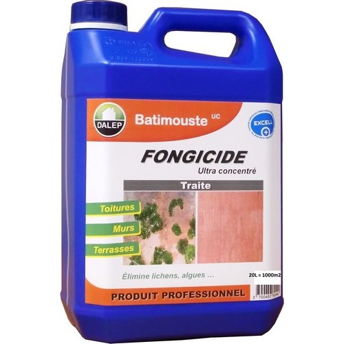 DALEP BATIMOUSTE UC Fongicide Ultra Concentré (200L) il traite tous les supports contre les algues, lichens, champignons...